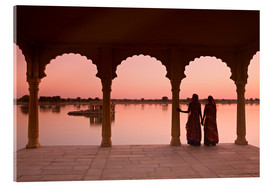 Acrylglasbild  Inderinnen, Jaisalmer - Douglas Pearson