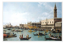 Poster  Das Hafenbecken von San Marco am Himmelfahrtstag - Bernardo Bellotto (Canaletto)