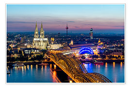 Poster  Köln Skyline - euregiophoto