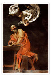 Poster  Die Inspiration von St. Matthew - Michelangelo Merisi (Caravaggio)