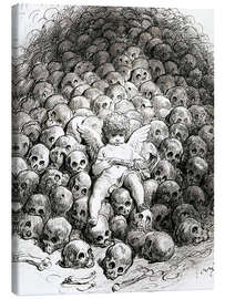Leinwandbild  Liebe reflektiert über Tod - Gustave Doré