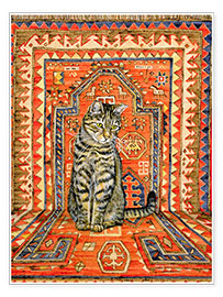 Poster Teppich Katze