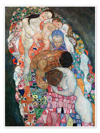Poster  Das Leben (Detail) - Gustav Klimt