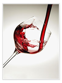 Poster  Rotwein im Weinglas - Richard Desmarais
