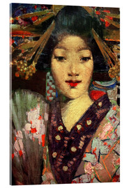 Acrylglasbild  Geisha - Edward Atkinson Hornel