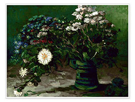Poster Blumenstrauß mit Gänseblümchen