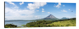 Alubild  Panorama von Arenal Vulkan und See, Costa Rica - Matteo Colombo