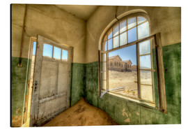 Alubild  Sand in den Räumen eines verlassenen Hauses - Robert Postma