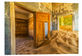 Hartschaumbild  Sand in den Räumen eines verlassenen Hauses - Robert Postma