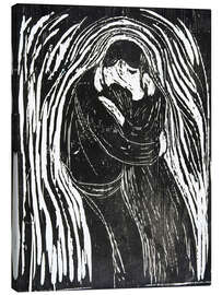Leinwandbild  Der Kuss II - Edvard Munch