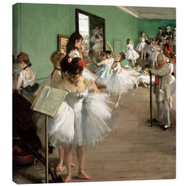 Leinwandbild  Tanzstunde - Edgar Degas