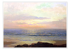 Poster Sonnenuntergang über dem Meer.