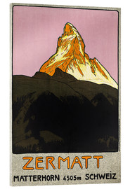 Acrylglasbild  Zermatt - Emil Cardinaux
