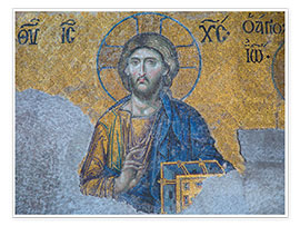 Poster Jesus Christus Mosaik