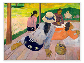 Poster  Die Siesta - Paul Gauguin