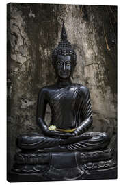 Leinwandbild  Schwarzer Buddha - Walter Quirtmair
