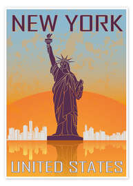 Poster  New York - Freiheitsstatue
