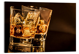Acrylglasbild  Whisky Gläser