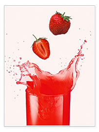 Poster Erdbeersaft