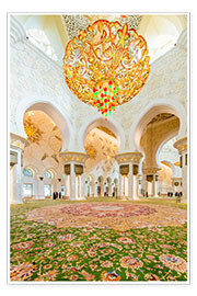 Poster Sheikh Zayed Moschee in Abu Dabi