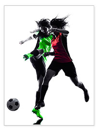 Poster  zwei Fußball-Spieler