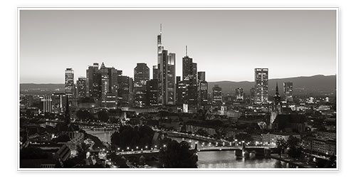 Poster Frankfurt am Main Skyline