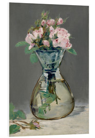Hartschaumbild  Rosen in einer Vase - Édouard Manet