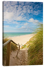 CANVAS Wandbild Leinwandbild Bild Wasser Strand Himmel Meer Sand Foto 3FX10218O1 