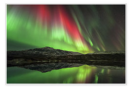 Poster Aurora borealis, Norway