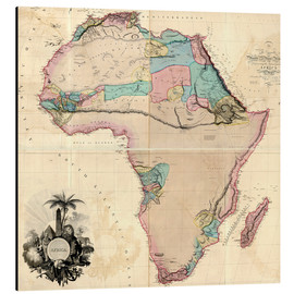 Alubild  Karte von Afrika 1802 - Aaron Arrowsmith