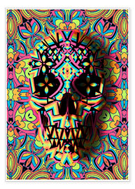 Poster Skull Geo