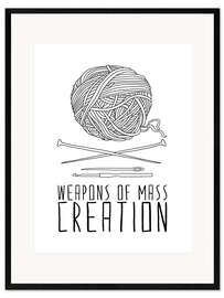Gerahmter Kunstdruck  Weapons Of Mass Creation - Stricken - Bianca Green