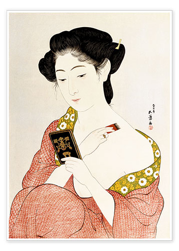 Poster Eine Frau in Unterwäsche