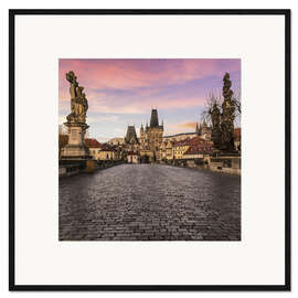 Gerahmter Kunstdruck  Charles Bridge, Prague at sunrise - Mike Clegg Photography