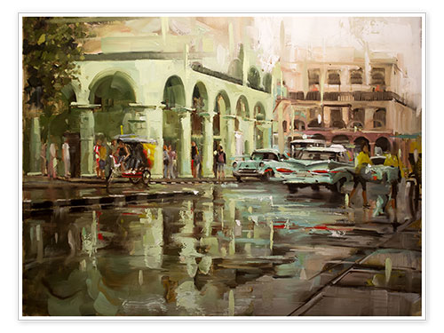 Poster Havanna im Regen