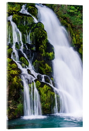 Acrylglasbild  Wasserfall in Jaunpass - Peter Wey