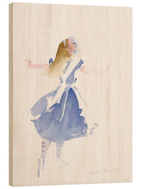 Holzbild  Alice im Profil - Lesley Fotherby