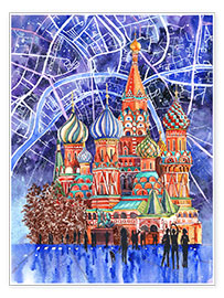 Poster Roter Platz, Moskau, Russland