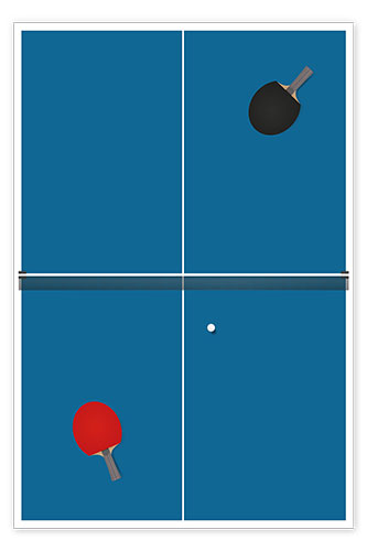 Poster Tischtennis Match