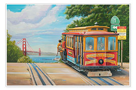 Wandbild  To Golden Gate Bridge - Georg Huber