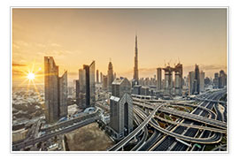 Poster Dubai city