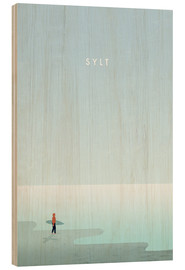 Holzbild  Sylt Illustration - Katinka Reinke
