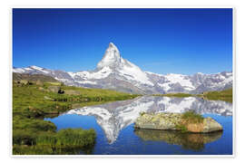Poster Matterhorn im Sommer