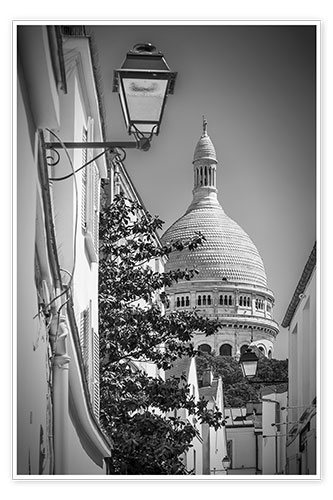 Poster PARIS Montmartre und Basilika Sacré Cœur