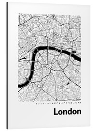 Alubild  Stadtplan von London - 44spaces