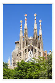 Poster  La Sagrada Familia Kirche in Barcelona - Neale Clarke
