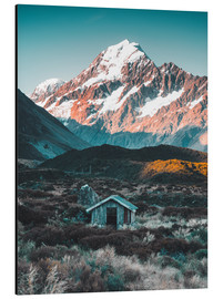 Alubild  Hütte am Mount Cook in Neuseeland - Nicky Price