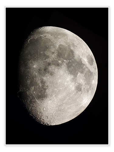 Poster Mond (Teleskopansicht)