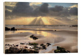 Holzbild  Amroth beach sunrise - Simon West