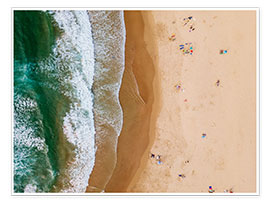 Poster Am Strand der Algarve